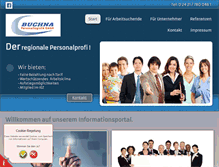 Tablet Screenshot of buchna-personallogistik.eu
